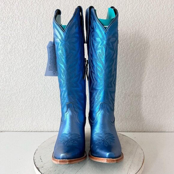 Blue Heeled Boots - Picture 5 of 15